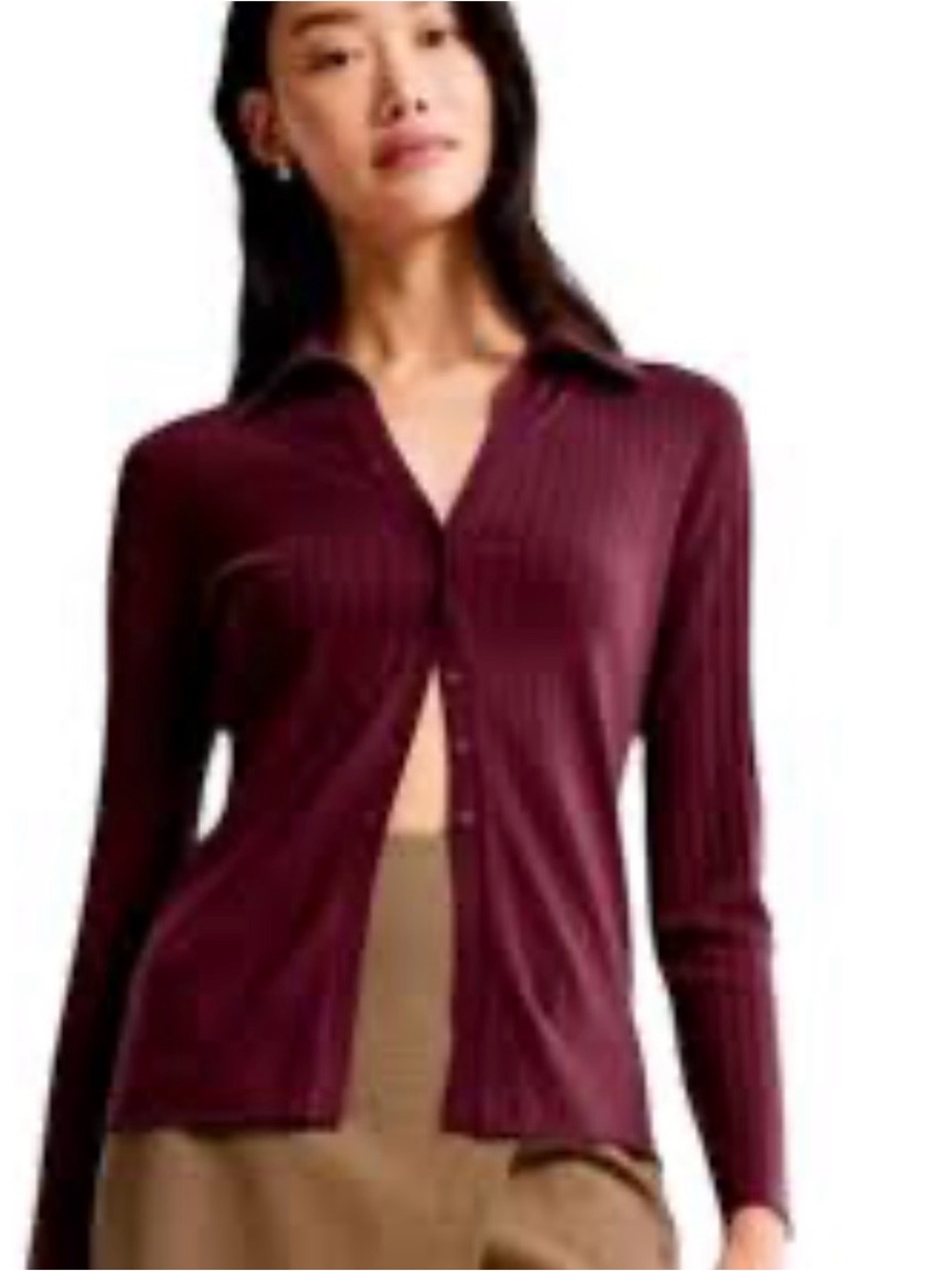 Abercrombie & Fitch Abercrombie & Fitch Merino Wool Cardigan
Ribbed. Size XL
